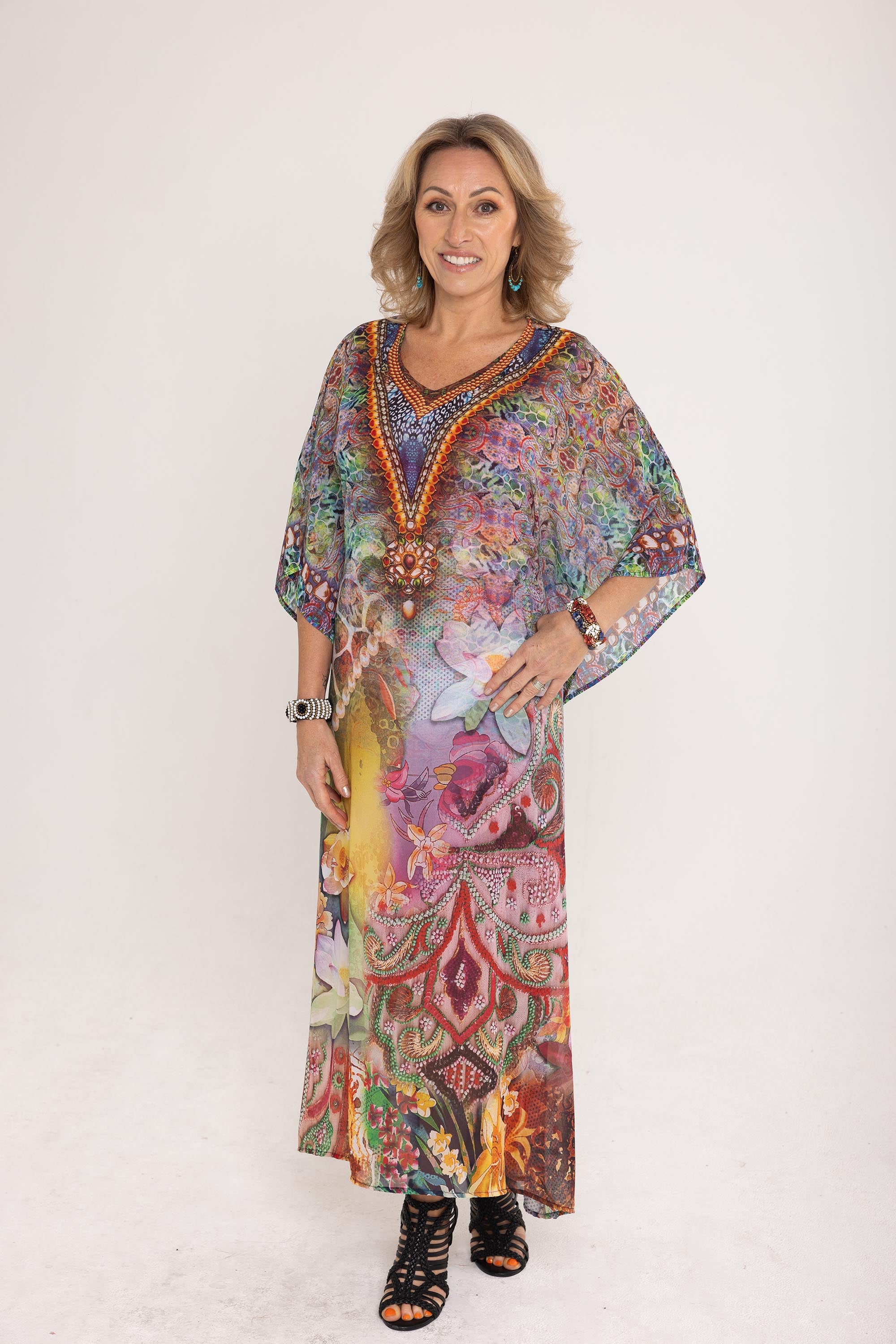 Kaftan chiffon best sale