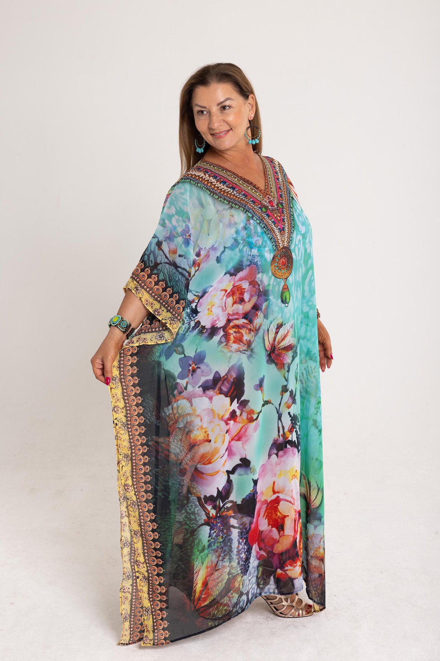 Long Chiffon - The Maya Kaftan