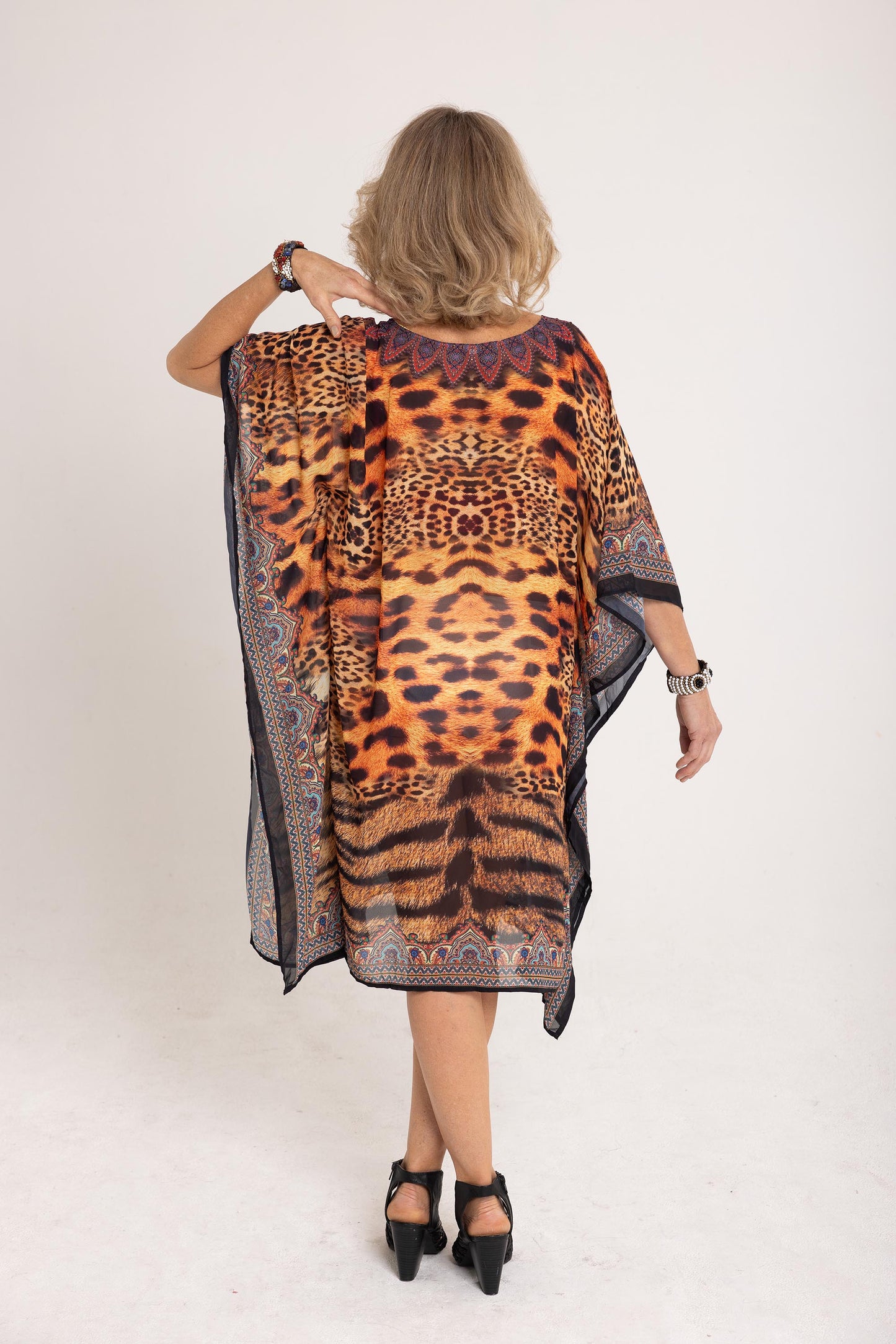 Short Chiffon - The Leopard Kaftan