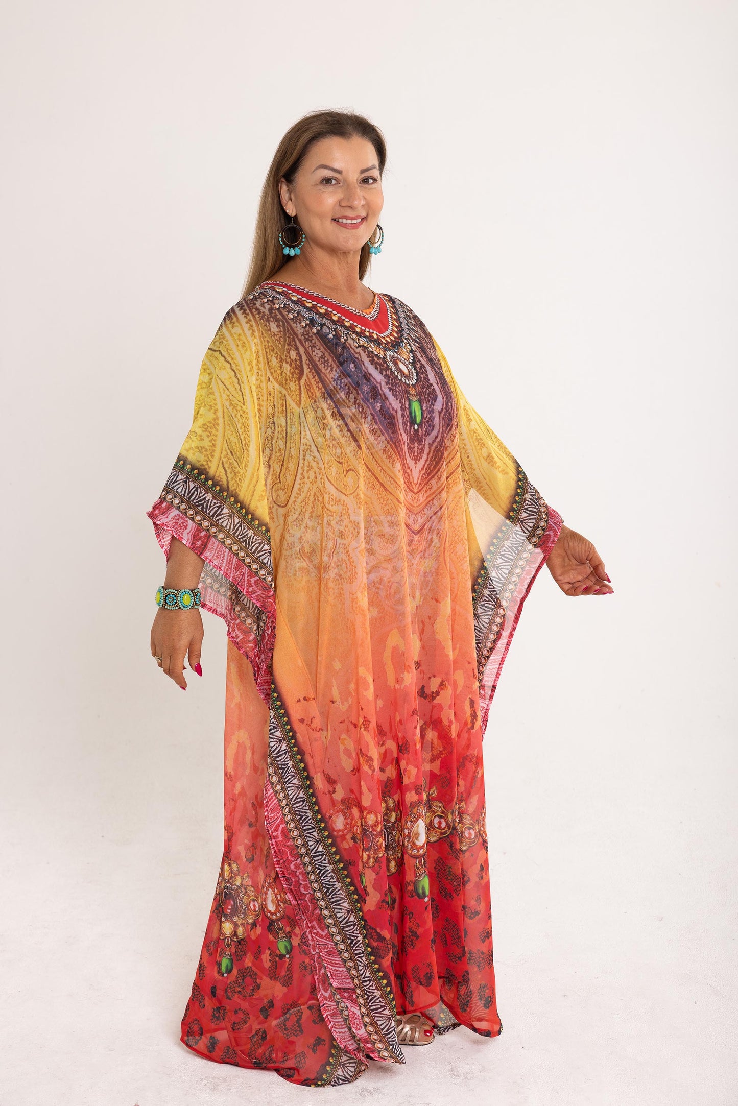 Long Chiffon - The Spanish Kaftan