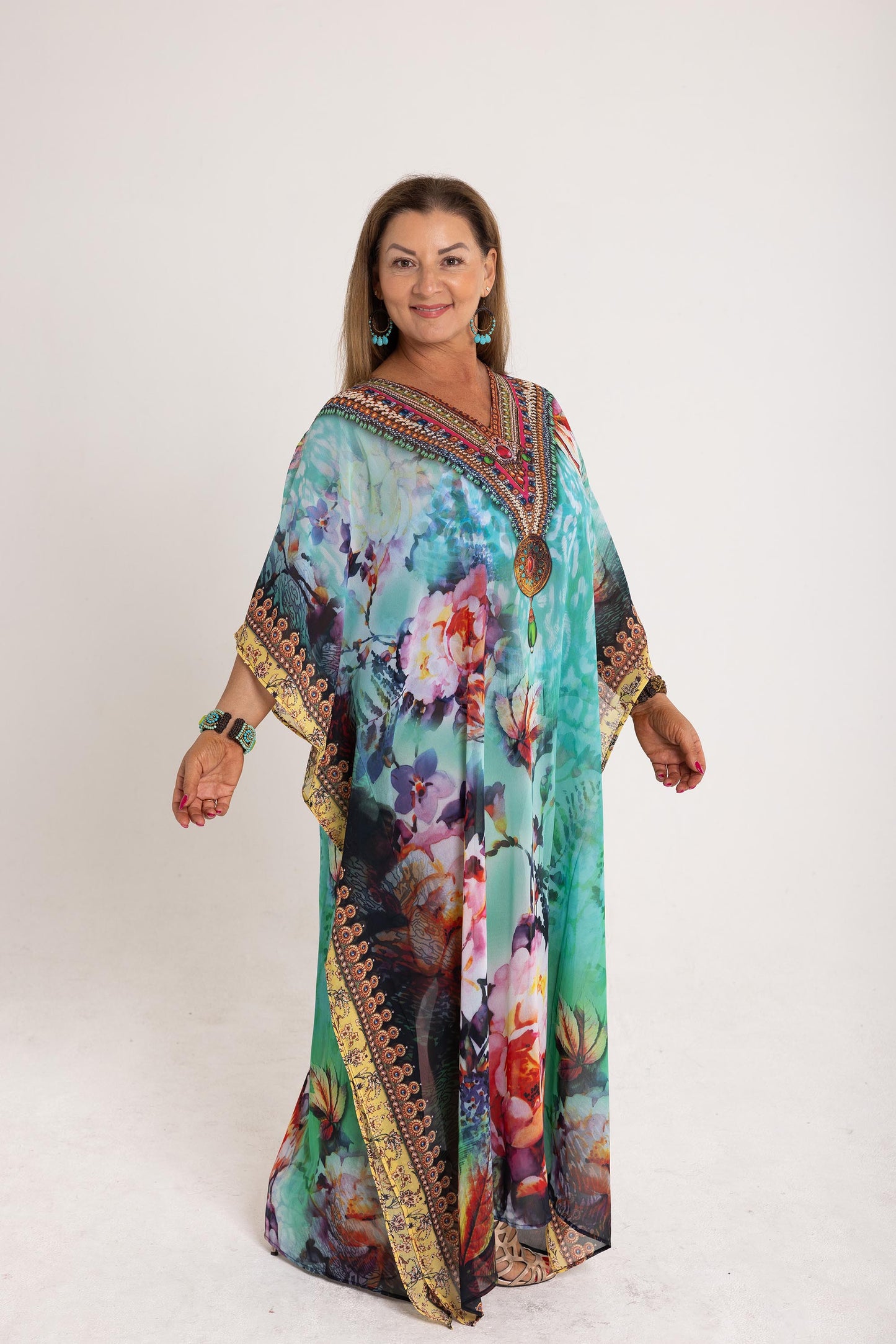 Long Chiffon - The Bora Bora Kaftan