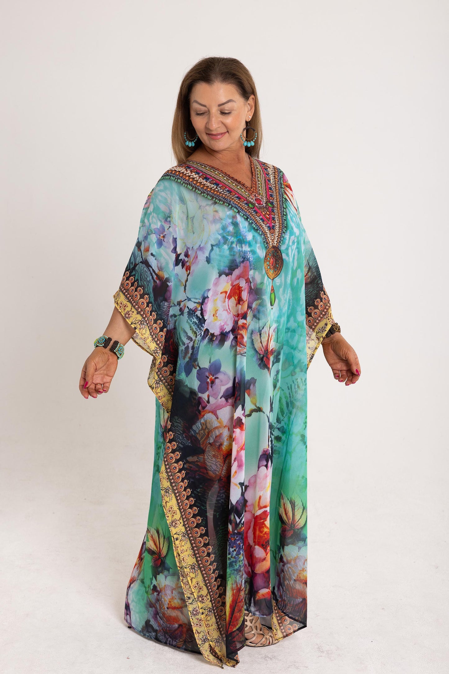 Long Chiffon - The Bora Bora Kaftan